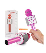 Load image into Gallery viewer, Wireless blue tooth karaoke microphone - Pink
