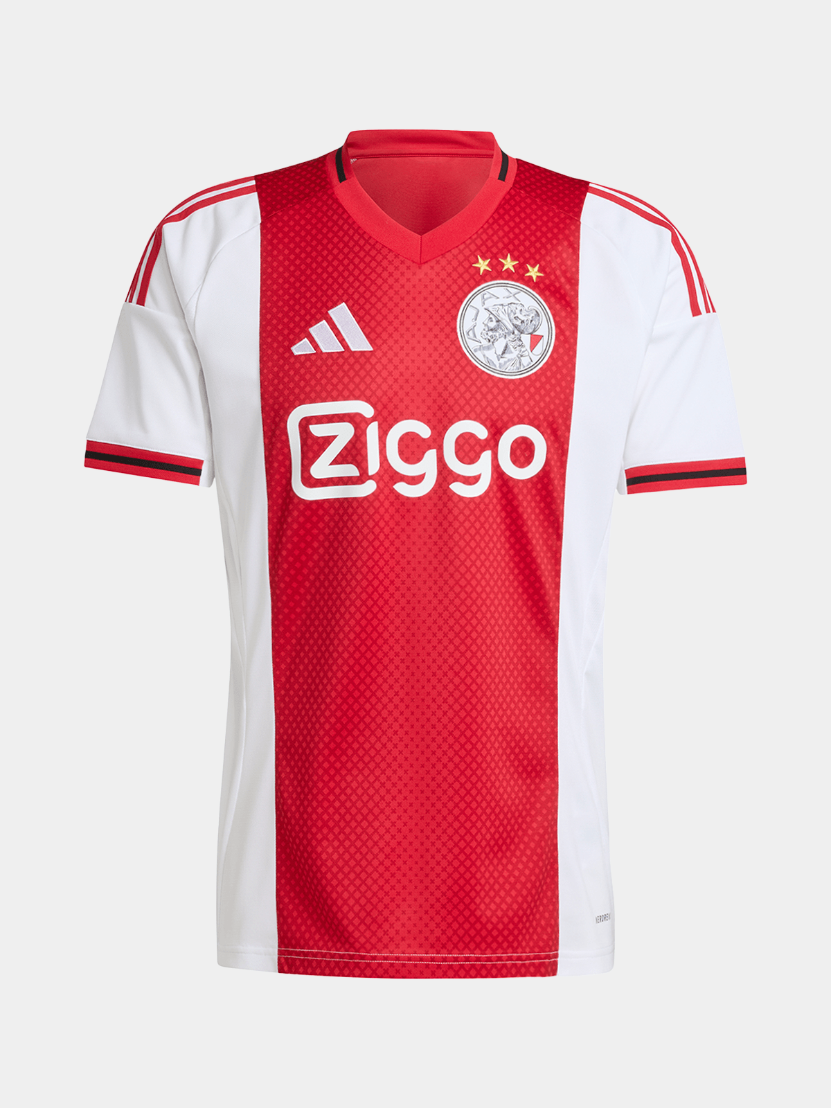 adidas Mens Ajax Home 25/26 Red/White Stadium Jersey