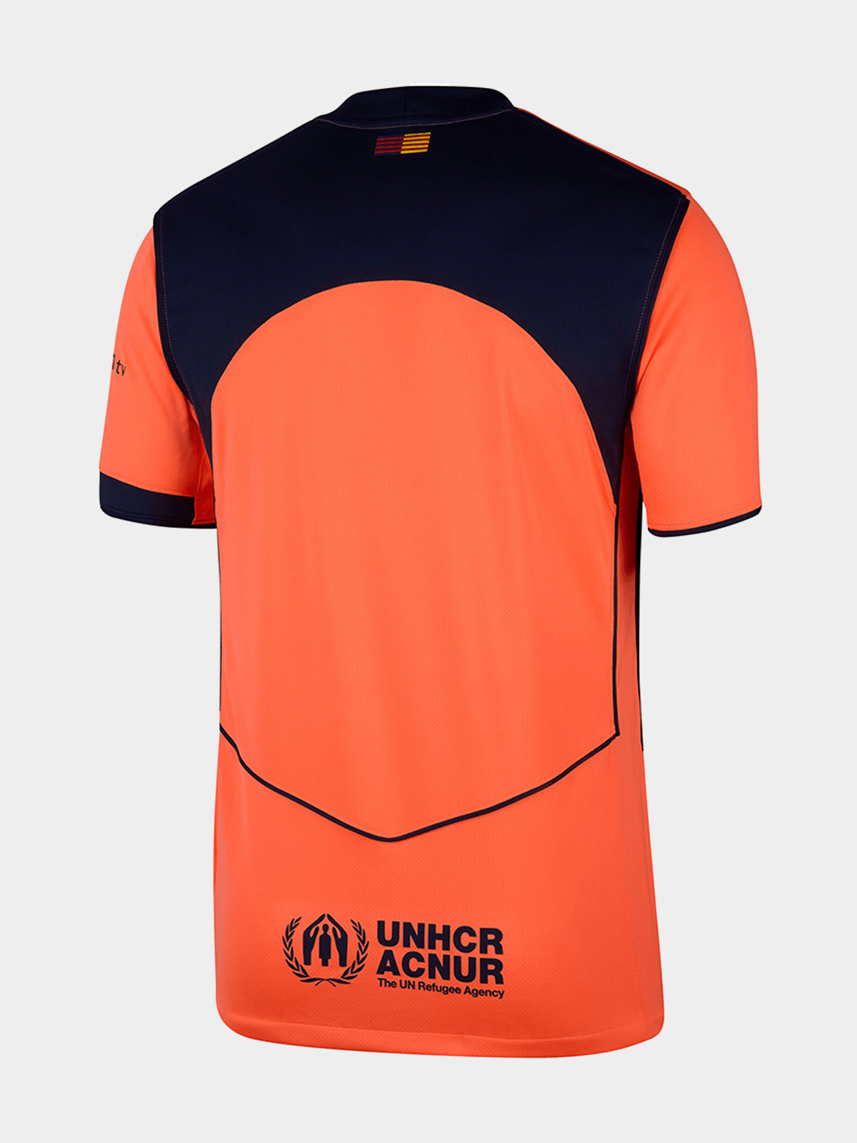 Nike Mens Barcelona 3rd 25/26 Mango/Navy Stadium Jersey