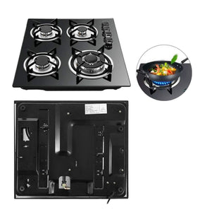 Modern Kitchen Digimark Glass Top Gas Stove - 4 Burner New 51x59cm