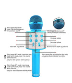 Load image into Gallery viewer, Wireless blue tooth karaoke microphone - Blue
