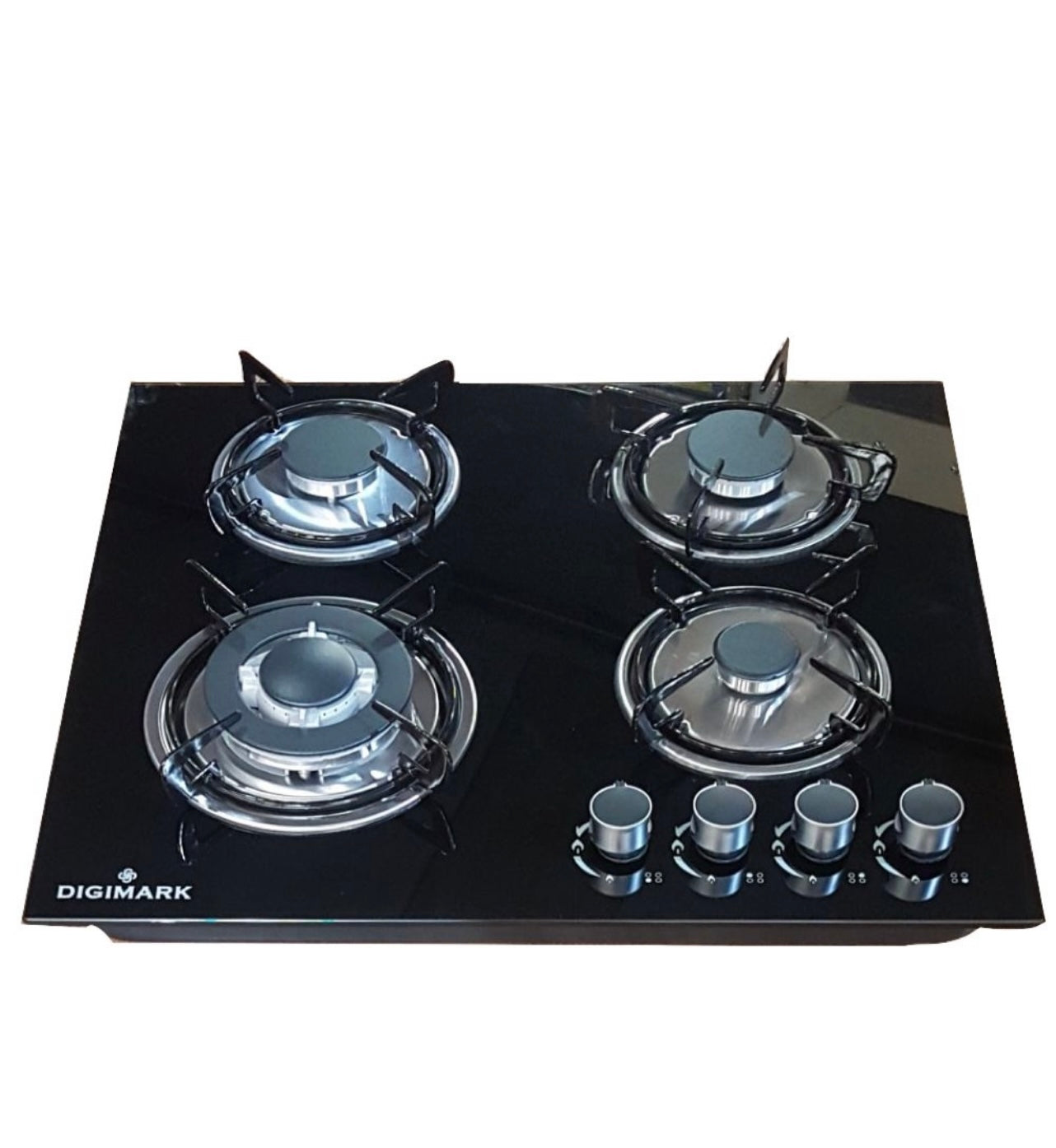 Modern Kitchen Digimark Glass Top Gas Stove - 4 Burner New 51x59cm