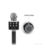 Load image into Gallery viewer, Wireless blue tooth karaoke microphone - Black
