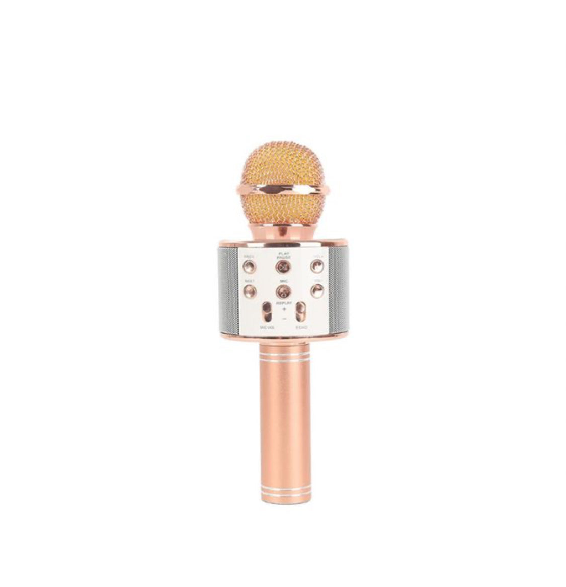 Wireless blue tooth karaoke microphone - Rose Gold