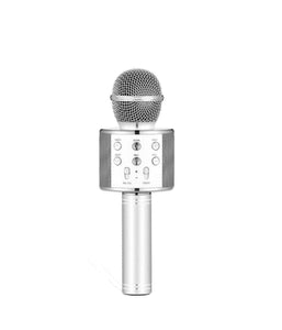 Wireless blue tooth karaoke microphone - Silver