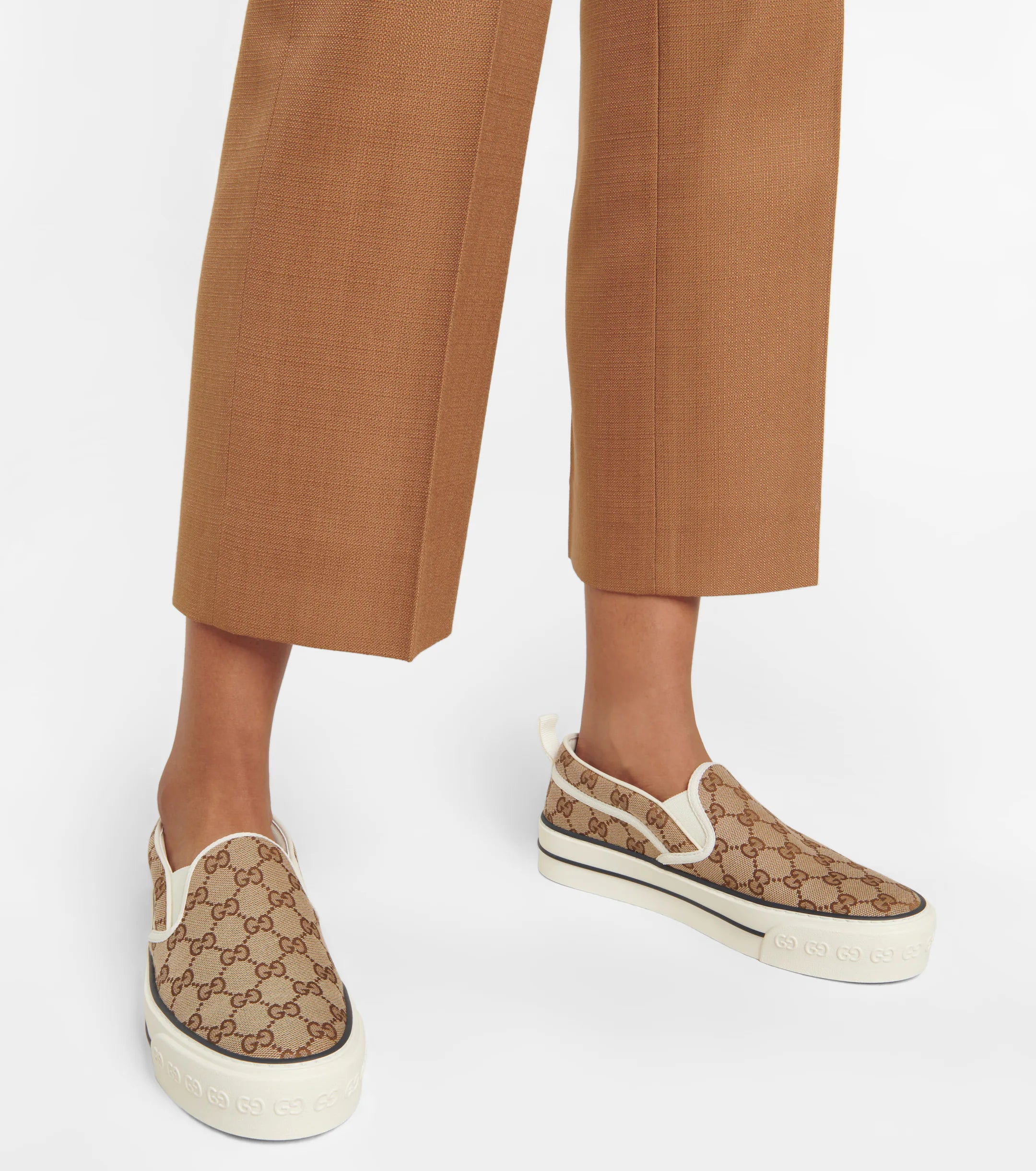 Gucci canvas slip on outlet
