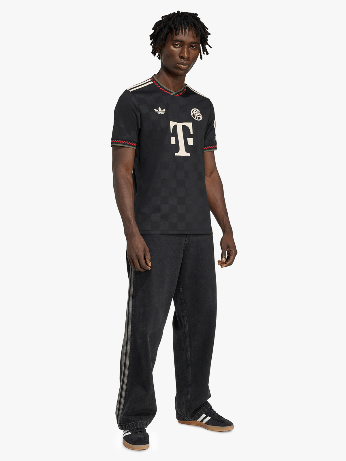 adidas Mens Bayern Munich 3rd 25/26 Black Stadium Jersey