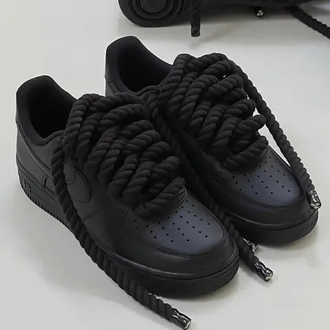 Air Force 1 Black “Rope Laces”
