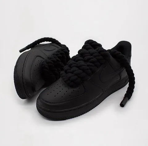 Air Force 1 Black “Rope Laces”