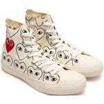 Load image into Gallery viewer, Chuck 70 Play All Over Hearts High - White
