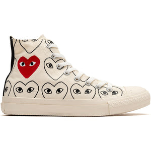 Chuck 70 Play All Over Hearts High - White
