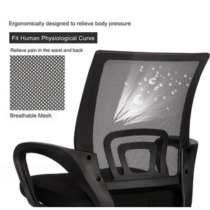 Office Chairs Ergonomic Mid-Back -2 Pack –Black Color