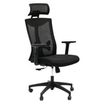 Load image into Gallery viewer, Black adjustable Office Chair
