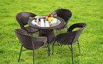 Load image into Gallery viewer, Patio Set - 5 Piece - Brown

