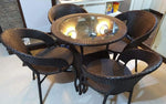 Load image into Gallery viewer, Patio Set - 5 Piece - Brown
