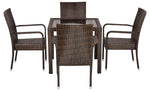 Load image into Gallery viewer, Patio / Balcony / Outdoor / Garden Set - Four Seater - Brown Colour
