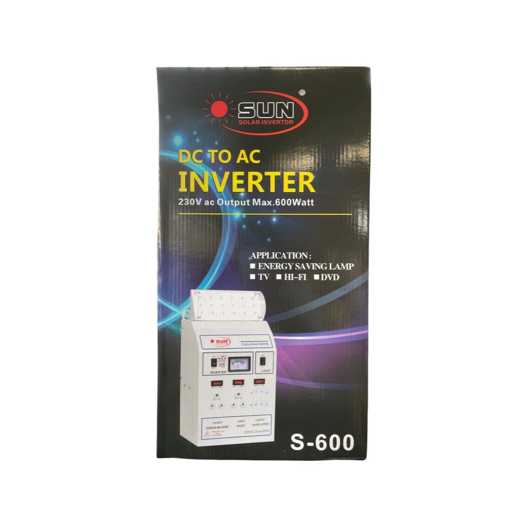 600W 230V DC To AC Power Inverter With Emergency LED Light - S-600