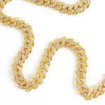 Load image into Gallery viewer, Iced Out Gold Cuban Chain in Zirconia Jewels-0000Art-
