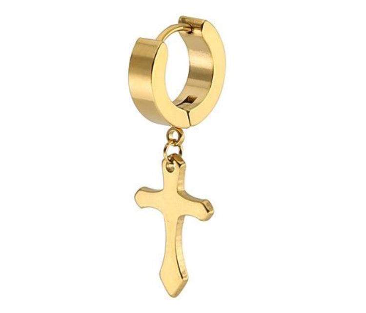 Gold Cross Earrings-0000Art-Mr price, superbalist, shein, men's necklace, women's necklace  