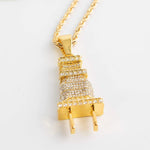Load image into Gallery viewer, Iced Out Plug Necklace-0000Art-
