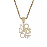 Load image into Gallery viewer, No Day$ Off Hustler Iced CZ  Pendant with Chain
