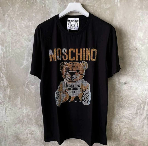 Moschino Mens Big Teddy T Shirt Grey