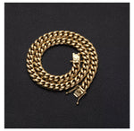 Load image into Gallery viewer, Stainless Steel Gold Cuban Link Necklace
