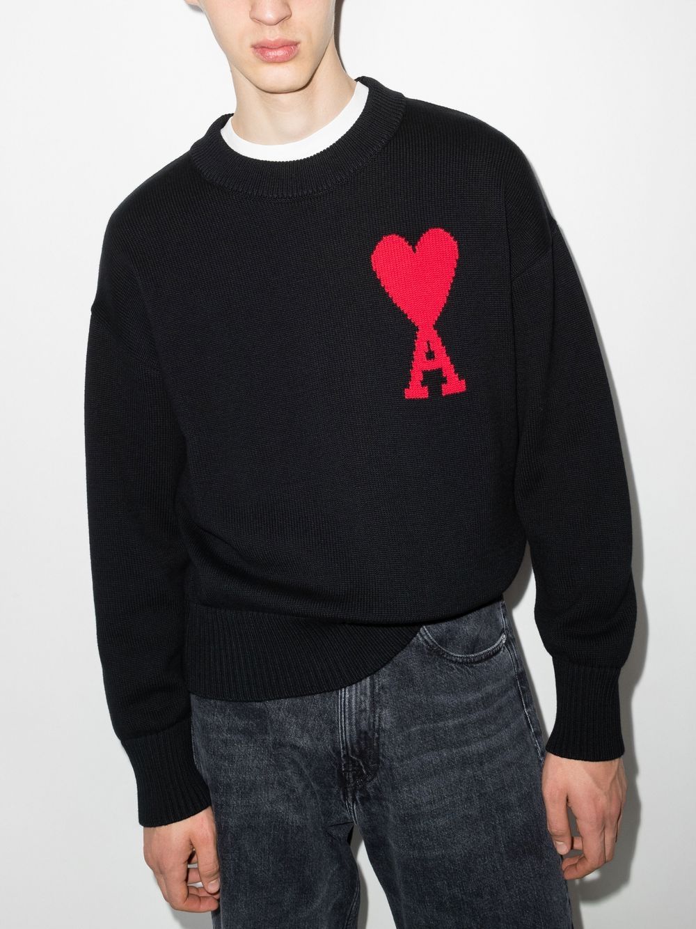 Ami Paris De Coeur crew-neck jumper
