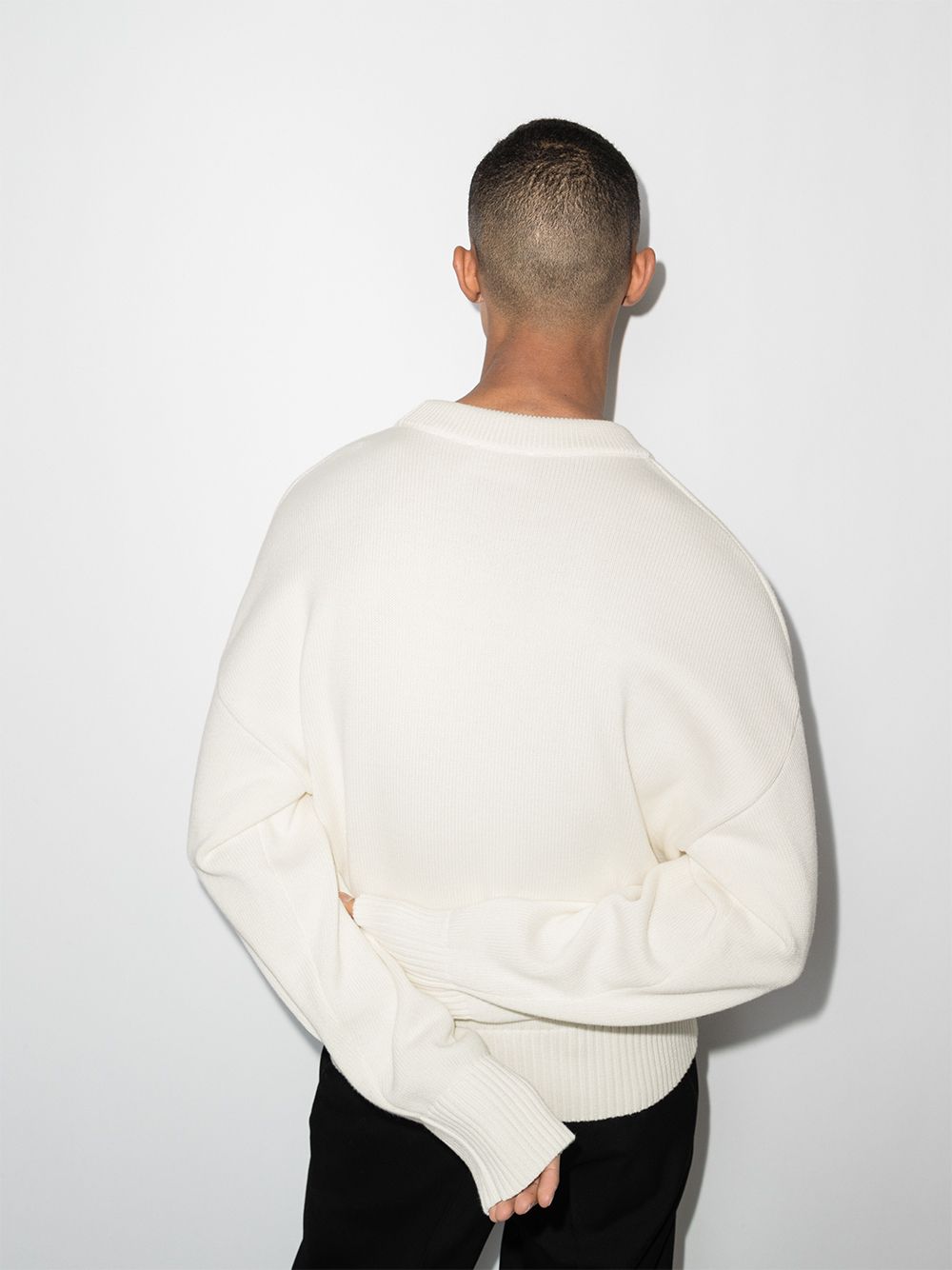 Ami Paris de Coeur-intarsia jumper