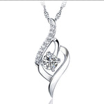 Load image into Gallery viewer, De Gota Infinity Love 925 Sterling Silver Necklace with Crystal CZ Diamond Stones - 0000Art
