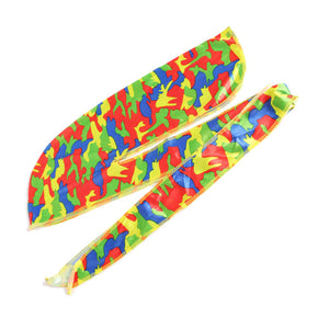Durag Boss Silky Satin Durag with Extra Length Ties (Camouflage yellow) - 0000Art