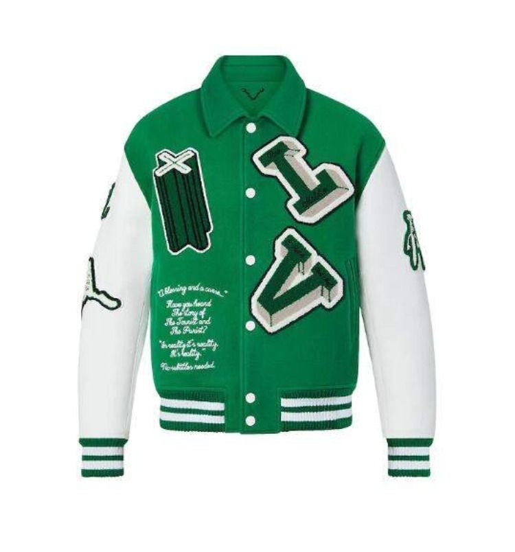 Louis Vuitton Sweatshirt Baseball Jacket Kırmızı Erkek