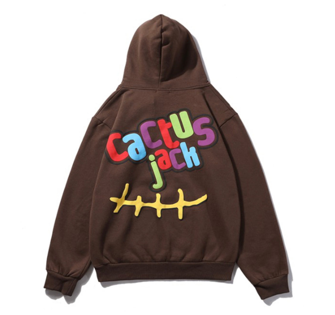 Travis Scott x McDonald’s CJ Smile Hoodie -Brown