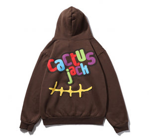 Travis Scott x McDonald’s CJ Smile Hoodie -Brown