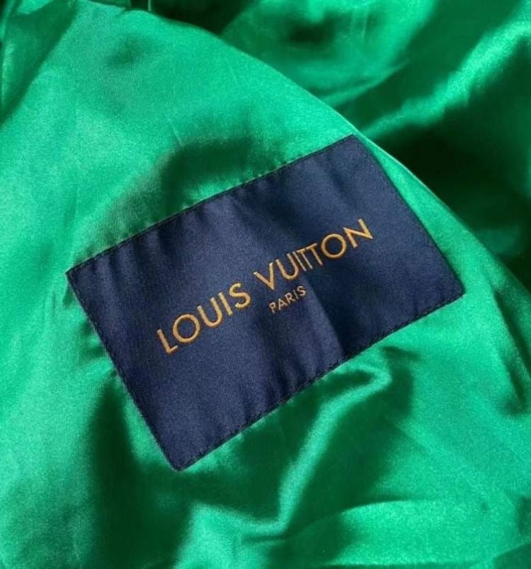 Green L-Vuitton Varsity Jacket