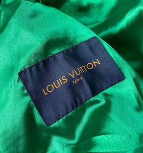 Louis Vuitton Cashgora LV Varsity Jacket, Blue, 42